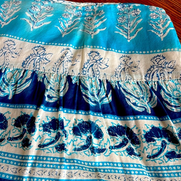 CHAPS DENIMlabel. Excellent condition.Cotton.Lined.Size14.Turquoise/white &Blue. - Picture 3 of 5